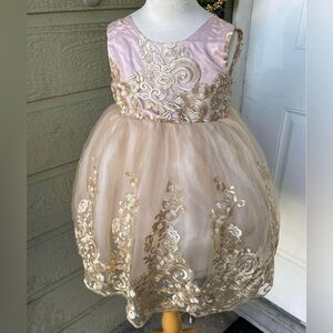 3T Gold dress